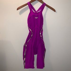 Purple Lazer x knee skin / tech suit, size 22